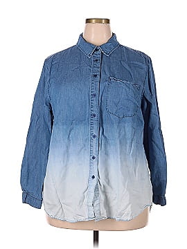 Lane Bryant Long Sleeve Button-Down Shirt (view 1)