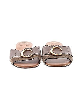 Chloé C Flat Leather Sandals  (view 2)