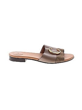 Chloé C Flat Leather Sandals  (view 1)