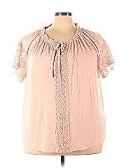 Cable & Gauge Short Sleeve Blouse