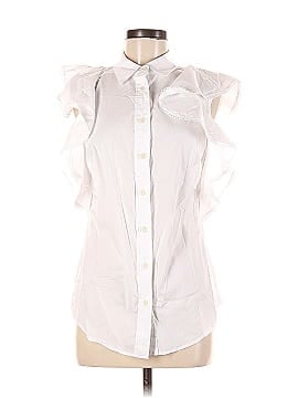 Pearl By Lela Rose Sleeveless Button-Down Shirt (view 1)