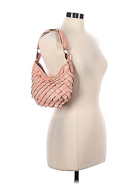 Yves Saint Laurent Rive Gauche Leather Fish Scales Shoulder Bag (view 2)