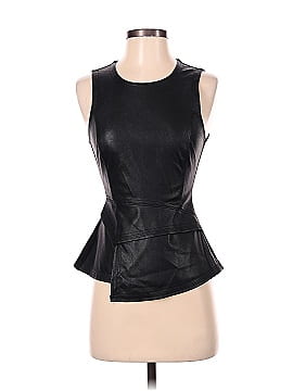 BCBGMAXAZRIA Faux Leather Top (view 1)