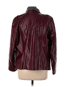Tahari Faux Leather Jacket (view 2)