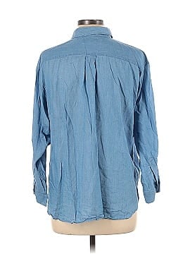 Ann Taylor LOFT 3/4 Sleeve Button-Down Shirt (view 2)