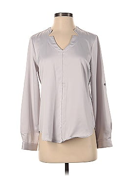 Elizabeth & Clarke Long Sleeve Silk Top (view 1)