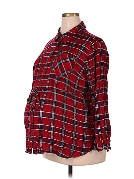 Isabel Maternity 3/4 Sleeve Button-Down Shirt (view 1)