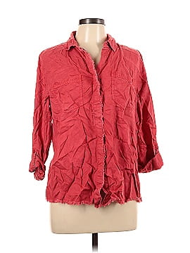 Chico's 3/4 Sleeve Button-Down Shirt (view 1)