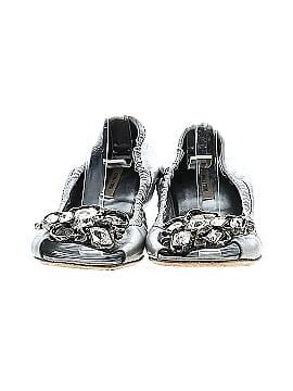 Miu Miu Leather Crystal Embelished flats (view 2)