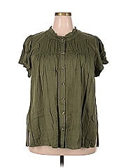 Rose + Olive Short Sleeve Blouse