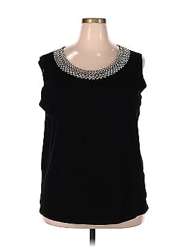 August Silk Sleeveless T-Shirt (view 1)