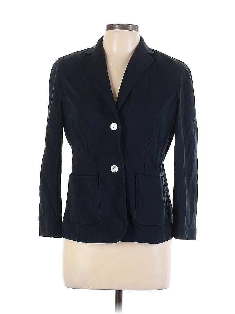 Pre-owned Lands' End Blazer Jacket In Blue