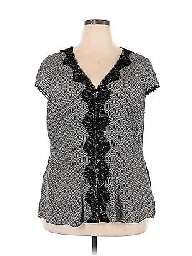 Nine West Short Sleeve Silk Top (view 1)