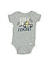 Gerber Graphic Gray Short Sleeve Onesie Size 0-3 mo - photo 1