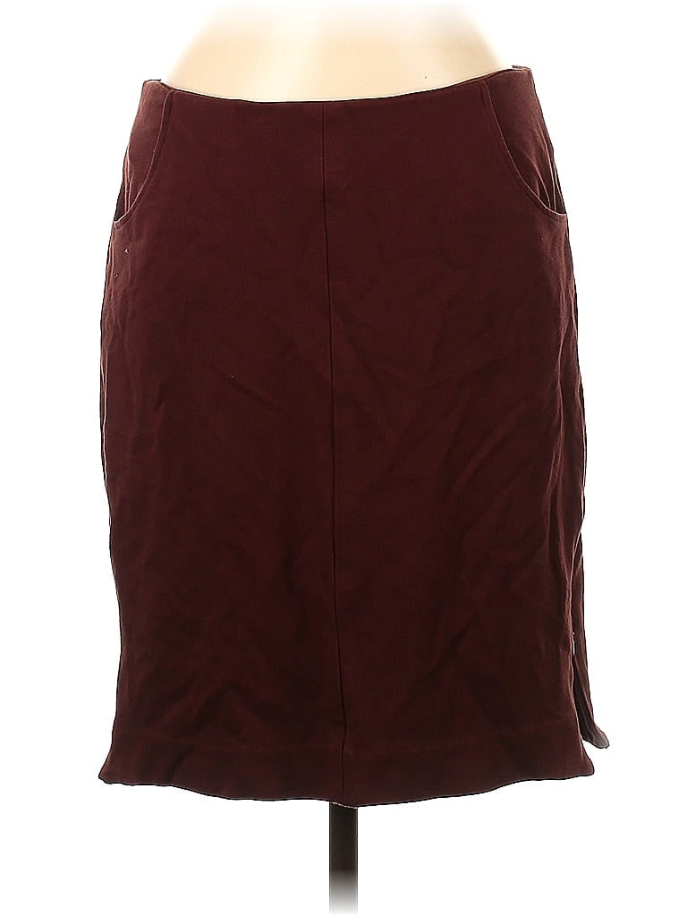 Pre-owned Cabi Casual Skirt In Burgundy