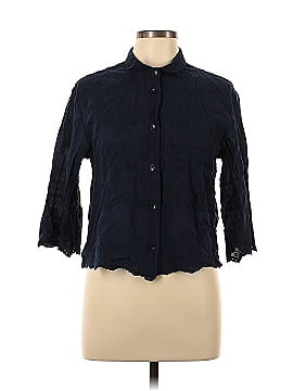 Solitaire 3/4 Sleeve Button-Down Shirt (view 1)