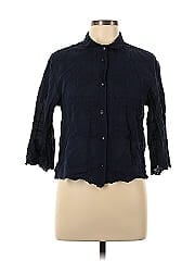 Solitaire 3/4 Sleeve Button Down Shirt