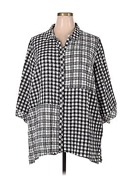 Susan Graver 3/4 Sleeve Button-Down Shirt (view 1)