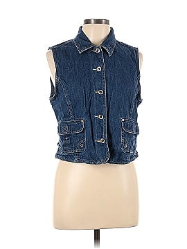 St. John's Bay Denim Vest (view 1)