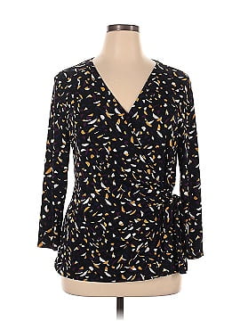 Black Label by Evan Picone 3/4 Sleeve Blouse (view 1)