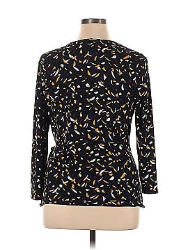 Black Label by Evan Picone 3/4 Sleeve Blouse (view 2)