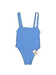 Solid & Striped One Piece Swimsuit