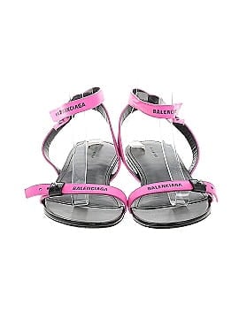 Balenciaga Leather Afterhour Sandals (view 2)