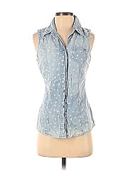 Guess Sleeveless Button Down Shirt