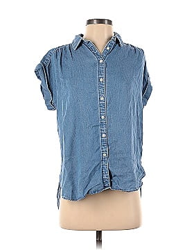 Ann Taylor LOFT Short Sleeve Button-Down Shirt (view 1)