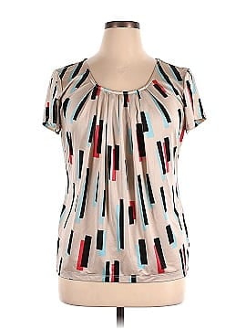 New York & Company Short Sleeve Blouse (view 1)