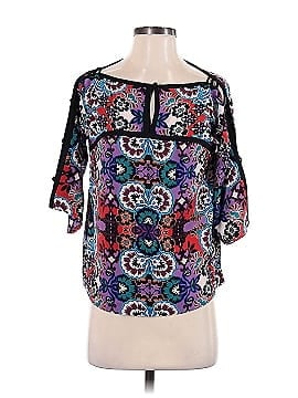 Nanette Lepore Short Sleeve Silk Top (view 1)