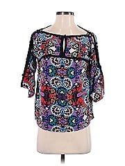 Nanette Lepore Short Sleeve Silk Top