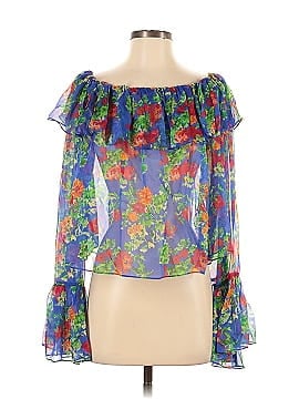 Caroline Constas Silk Thelma Top (view 1)