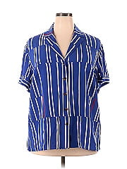 Lafayette 148 New York Short Sleeve Silk Top