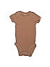 Carter's Tan Short Sleeve Onesie Size Newborn - photo 1