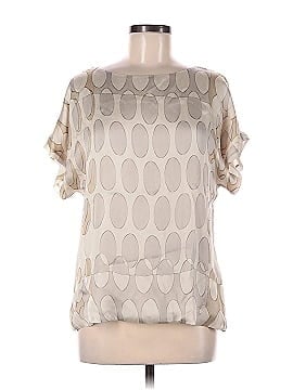 Lafayette 148 New York Short Sleeve Silk Top (view 1)