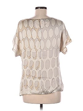 Lafayette 148 New York Short Sleeve Silk Top (view 2)