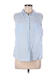Saks Fifth Avenue Sleeveless Button Down Shirt