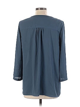 Joan Vass 3/4 Sleeve Blouse (view 2)