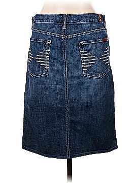 7 For All Mankind Denim Skirt (view 2)