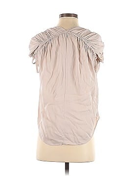 Vince. Short Sleeve Silk Top (view 2)