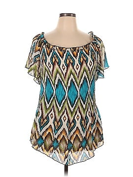 Ashley Stewart Short Sleeve Blouse (view 1)