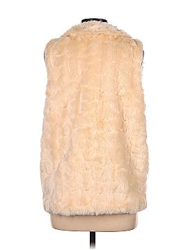 Papaya Faux Fur Vest (view 2)