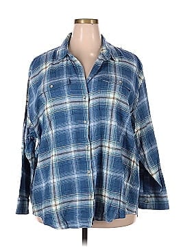 Old Navy 3/4 Sleeve Button-Down Shirt (view 1)