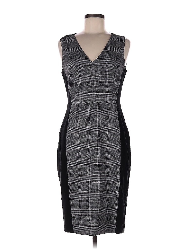 White House Black Market Houndstooth Marled Grid Plaid Tweed Gray ...