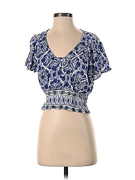 Aqua Short Sleeve Top (view 1)