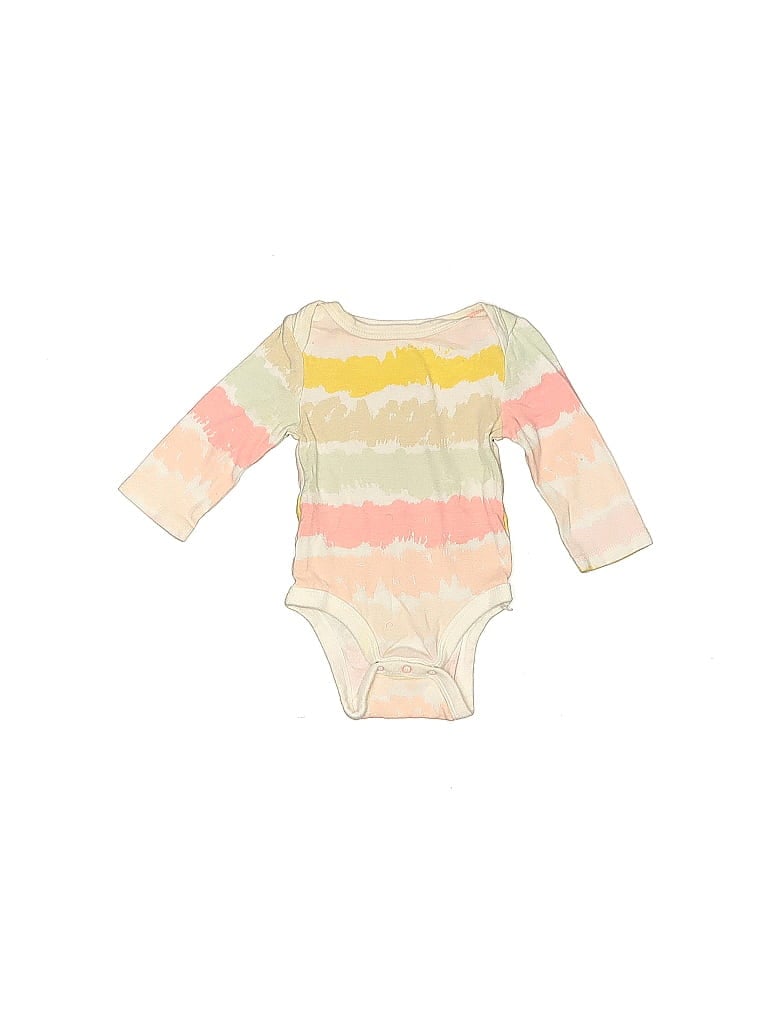 Pre-owned Cloud Island Babies' Long Sleeve Onesie In White