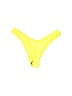 Shein Solid Yellow Swimsuit Bottoms Size M - photo 1