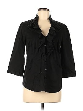 Ann Taylor LOFT Outlet 3/4 Sleeve Button-Down Shirt (view 1)