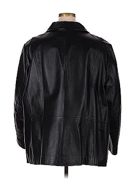 Maggie Barnes Faux Leather Jacket (view 2)